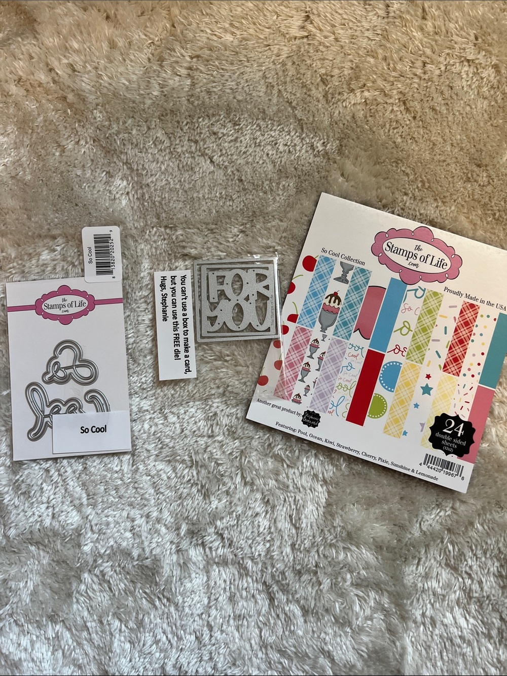 The Stamps of Life Sundae 2 Stamp Die and Card Kit - Picture 4 of 6